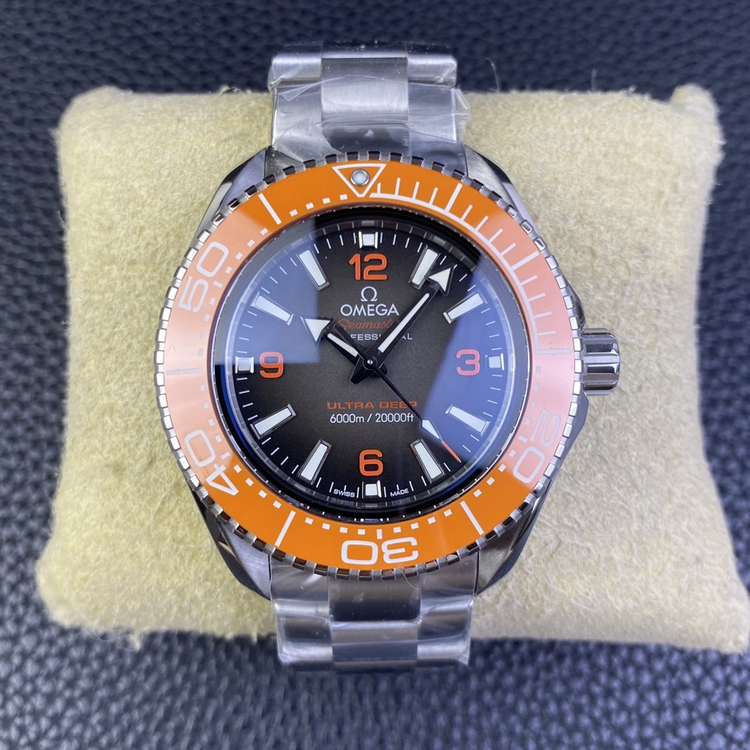 CBD Factory Omega Seamaster Ultra Deep 45.5mm Orange Bezel Grey Dial (215.30.46.21.06.001) 1:1 Super Clone – DD8912 Movement Snug 237